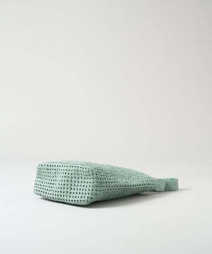 #16/ Box shoulder bag (sage green) / goatskin "GOAT MESH "