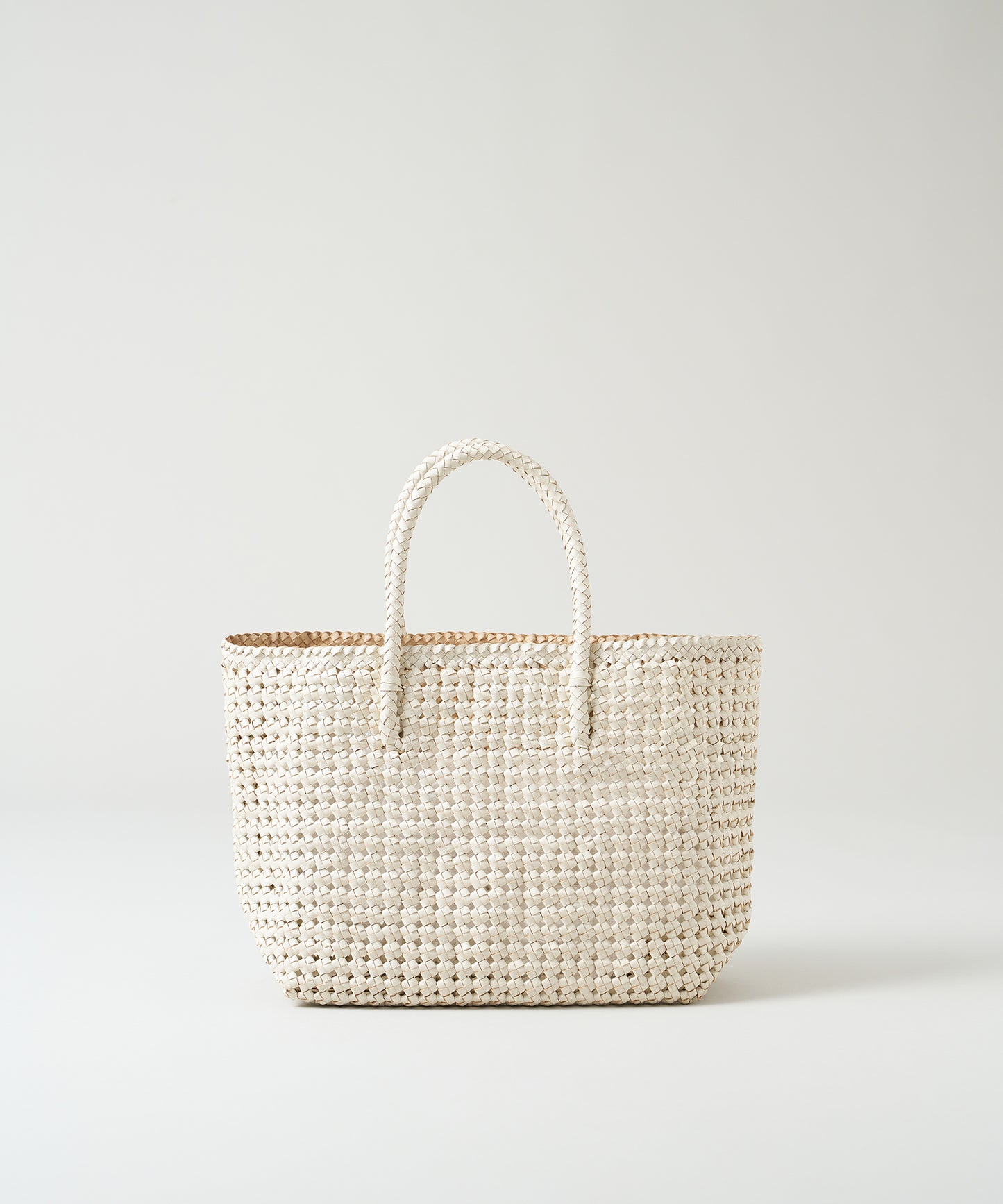 #16/ Basket tote bag S (oatmeal) / goatskin "GOAT MESH "
