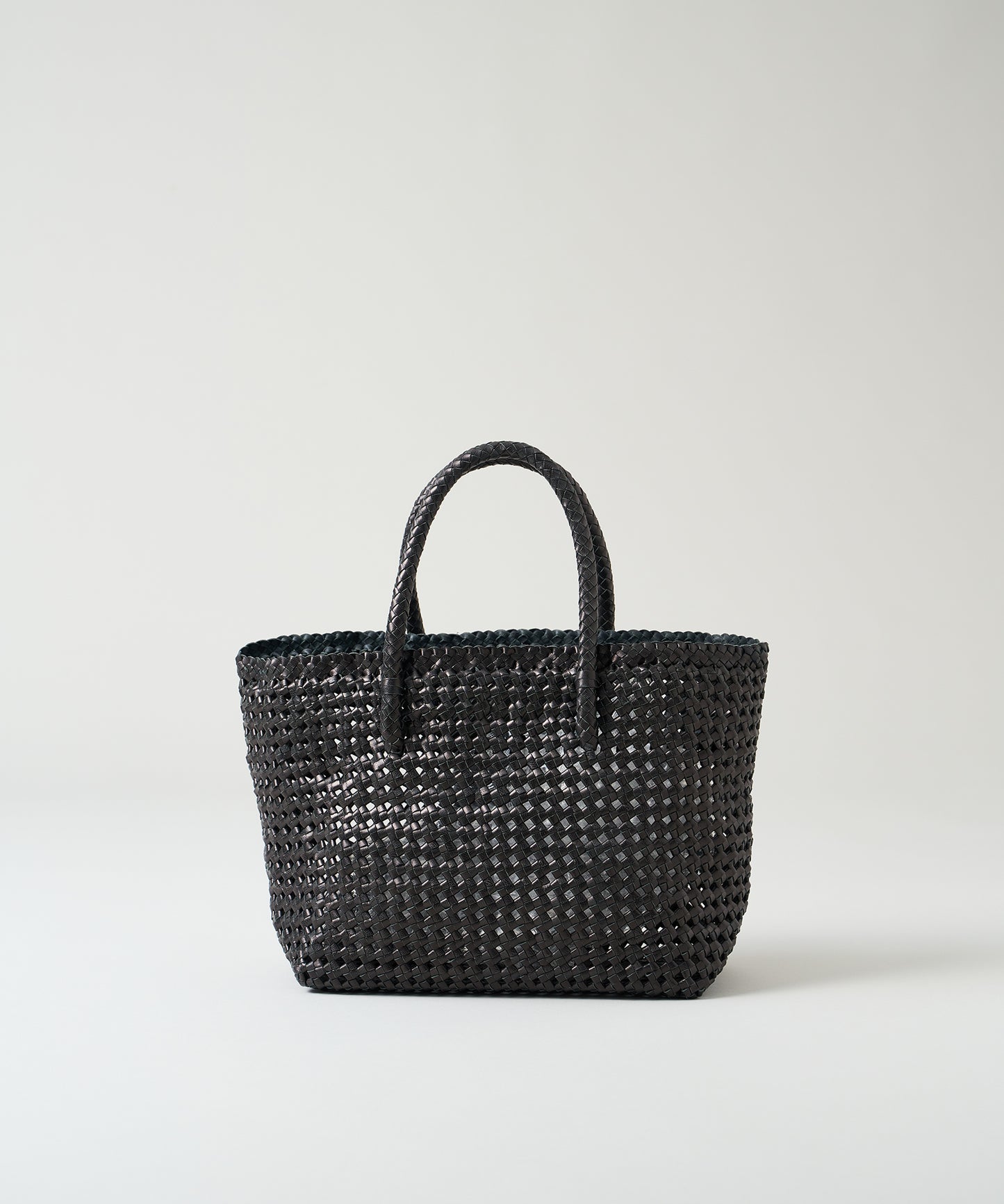 #16/ Basket tote bag S (black) / goatskin "GOAT MESH "