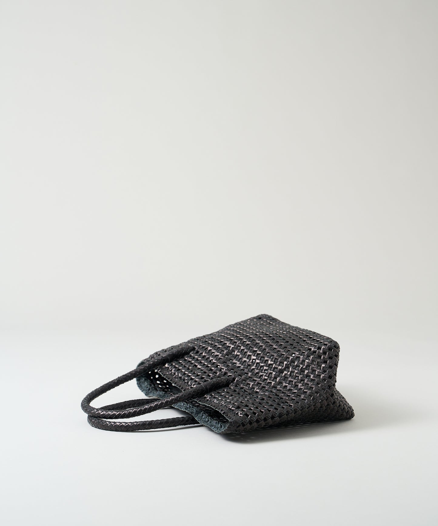 #16/ Basket tote bag S (black) / goatskin "GOAT MESH "