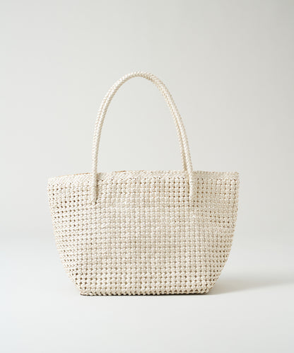 #16/ Book carry (oatmeal) / goatskin "GOAT MESH"