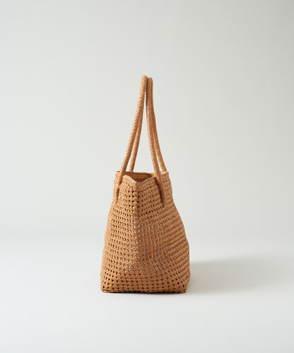 #16/ Book carry (camel) / goatskin "GOAT MESH"