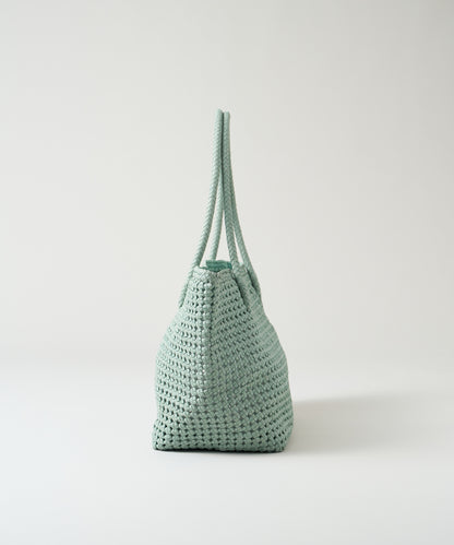 #16/ Book carry (sage green) / goatskin "GOAT MESH"