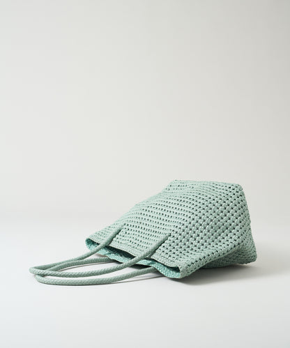 #16/ Book carry (sage green) / goatskin "GOAT MESH"