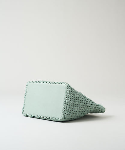 #16/ Book carry (sage green) / goatskin "GOAT MESH"