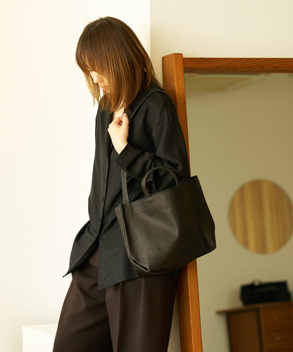 2-Way Lunch bag - Black  / pigskin Hallie