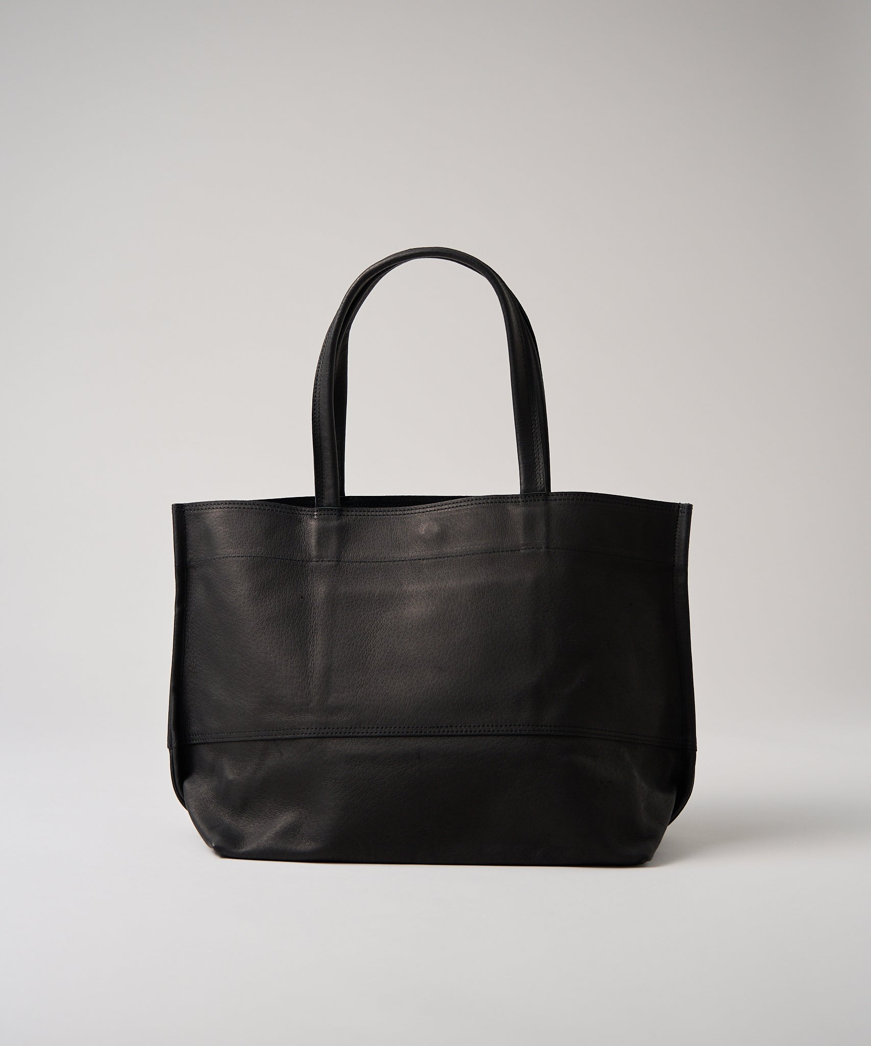 Wide tote bag M / PIG SKIN