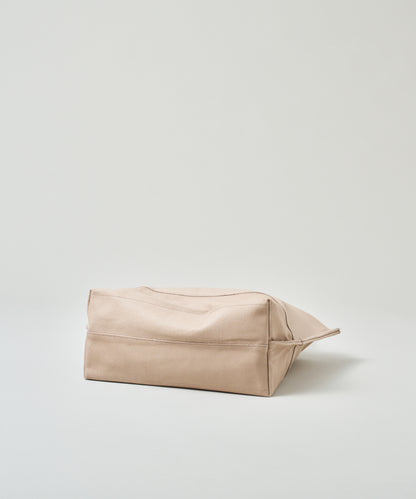 Wide tote bag M - Pink beige / pigskin Hallie