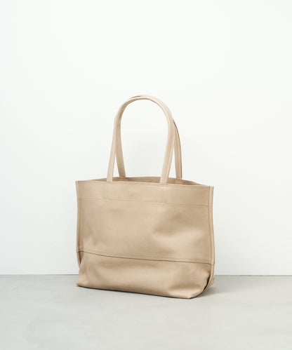 Wide tote bag M - Pink beige / pigskin Hallie
