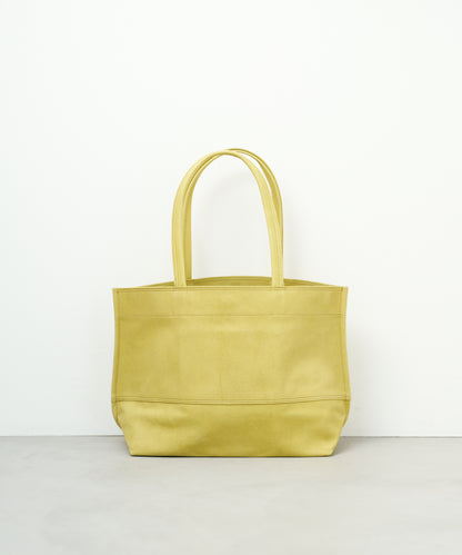 Wide tote bag M - pistachio yellow / pigskin Hallie