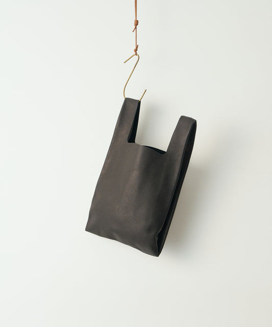 #30 / Mini reji-bukuro (black) / pigskin "HALLIE"