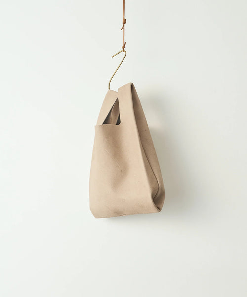 Minimalist Japanese Leather Tote | Inspired by a Shopping Bag
