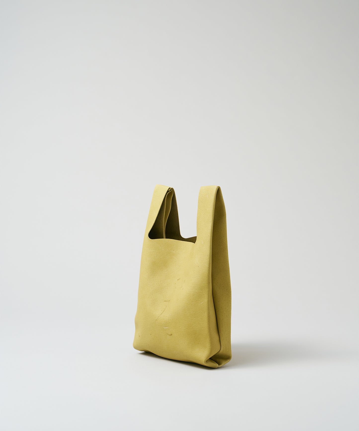 Mini reji bukuro - pistachio yellow / pigskin Hallie