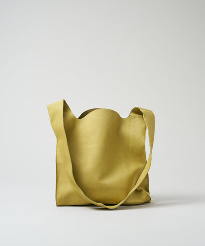 Reji bukuro shoulder - pistachio yellow / pigskin Hallie