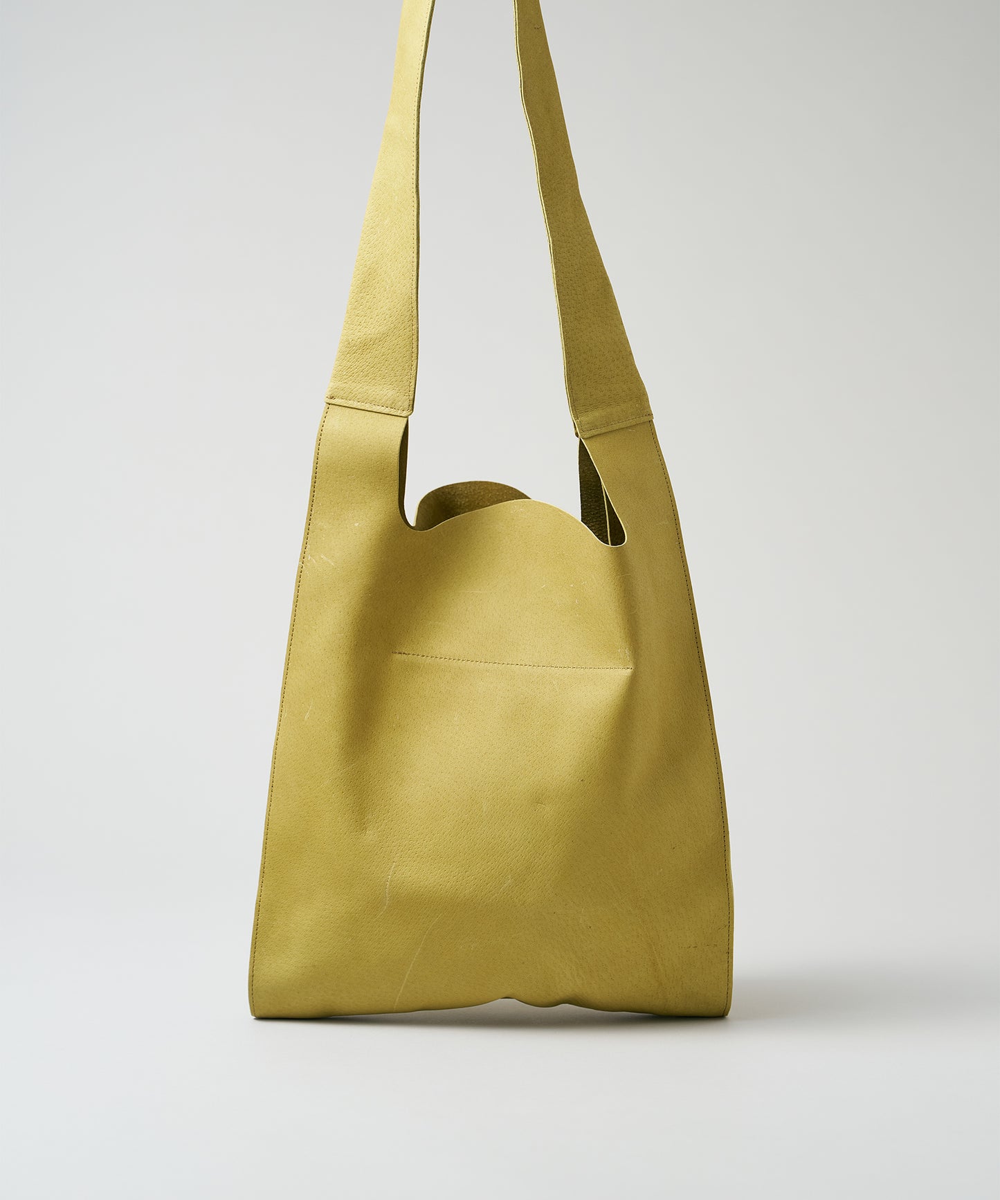 Reji bukuro shoulder - pistachio yellow / pigskin Hallie
