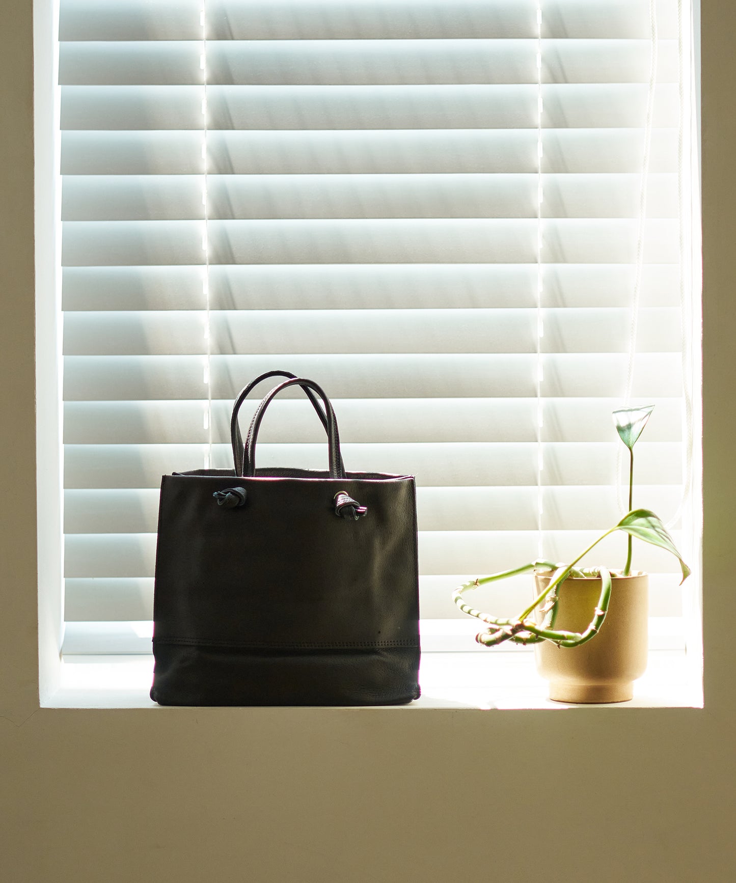 Mini shopper - Black / pigskin Hallie