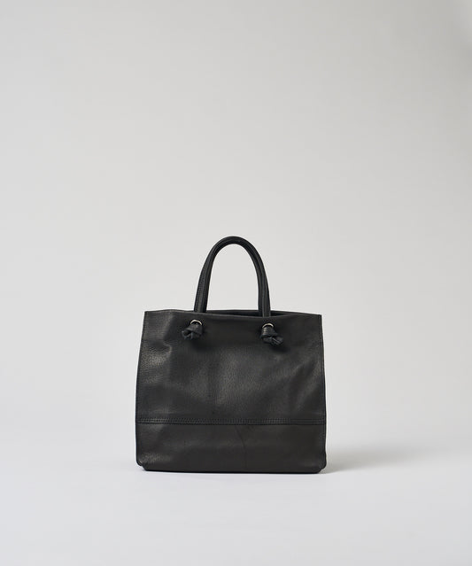 #30 / Mini Shopper (black) / pigskin "HALLIE"