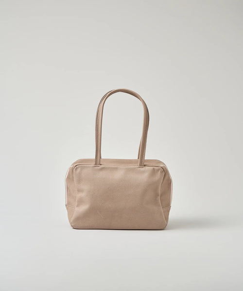 REN / Tokyo 】Square Pigskin Bag with Zipper - Japanese-Made, High