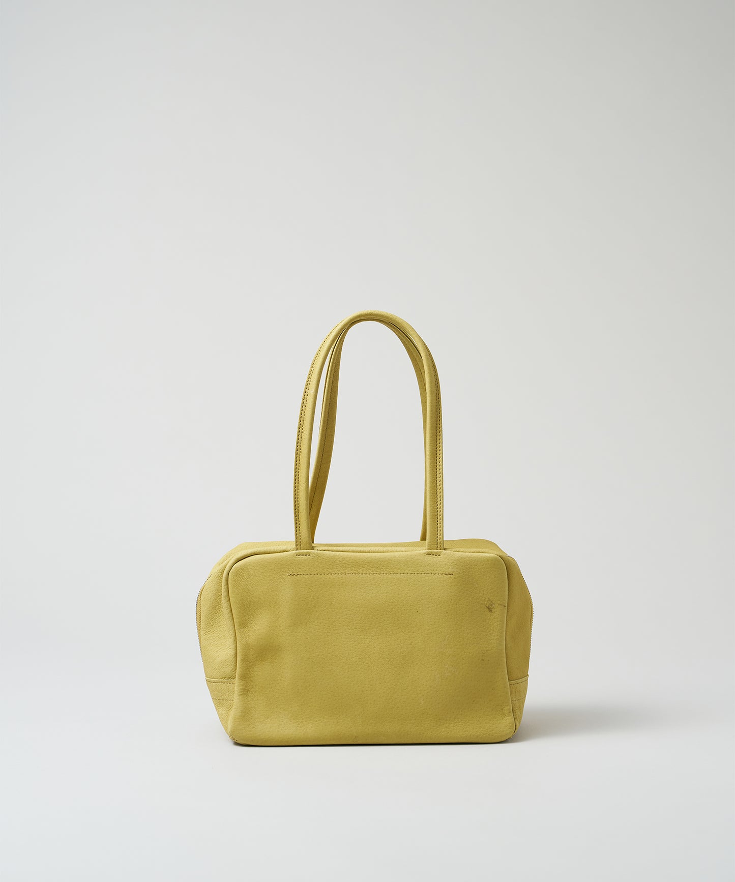 Square duffel XS - pistachio yellow / pigskin Hallie
