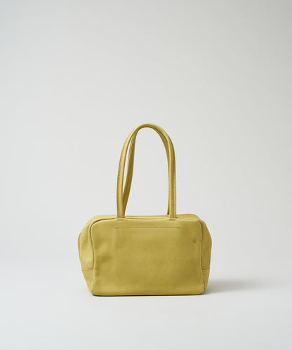 Square duffel XS - pistachio yellow / pigskin Hallie