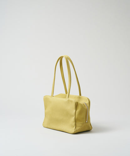 Square duffel XS - pistachio yellow / pigskin Hallie