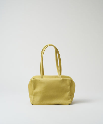 Square duffel XS - pistachio yellow / pigskin Hallie