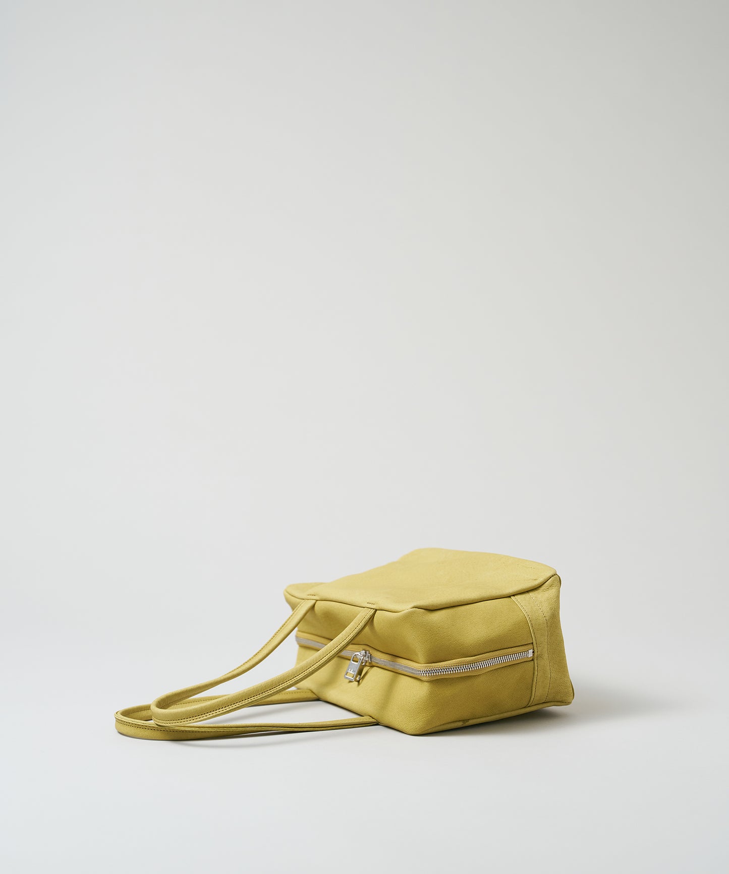 Square duffel XS - pistachio yellow / pigskin Hallie