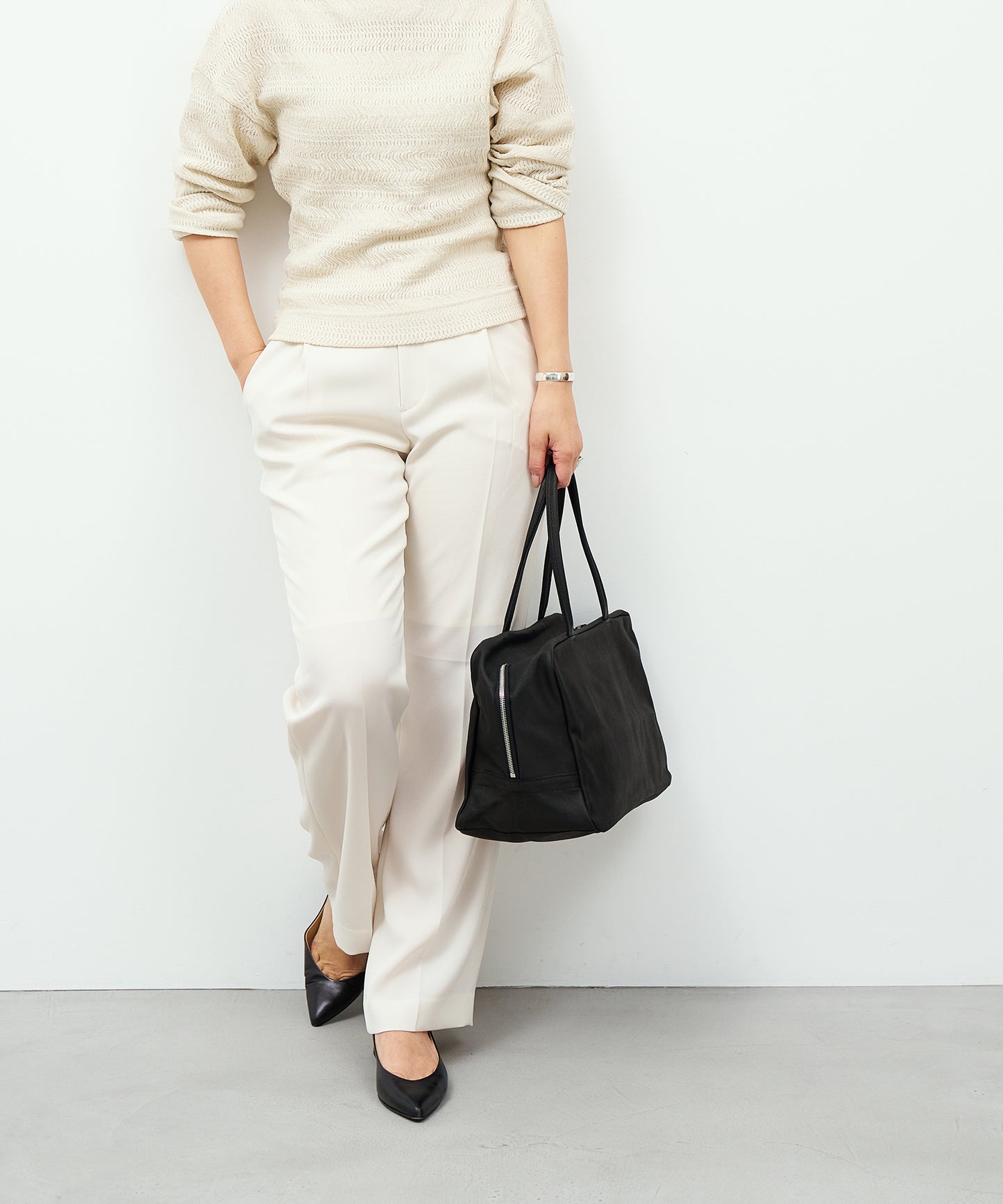 #30 / 方形行李袋 M / 猪皮“HALLIE”