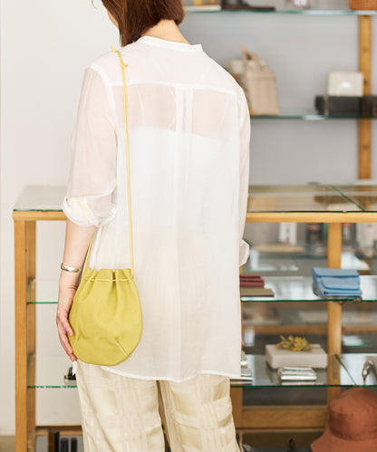 Balloon shoulder - pistachio yellow / pigskin Hallie