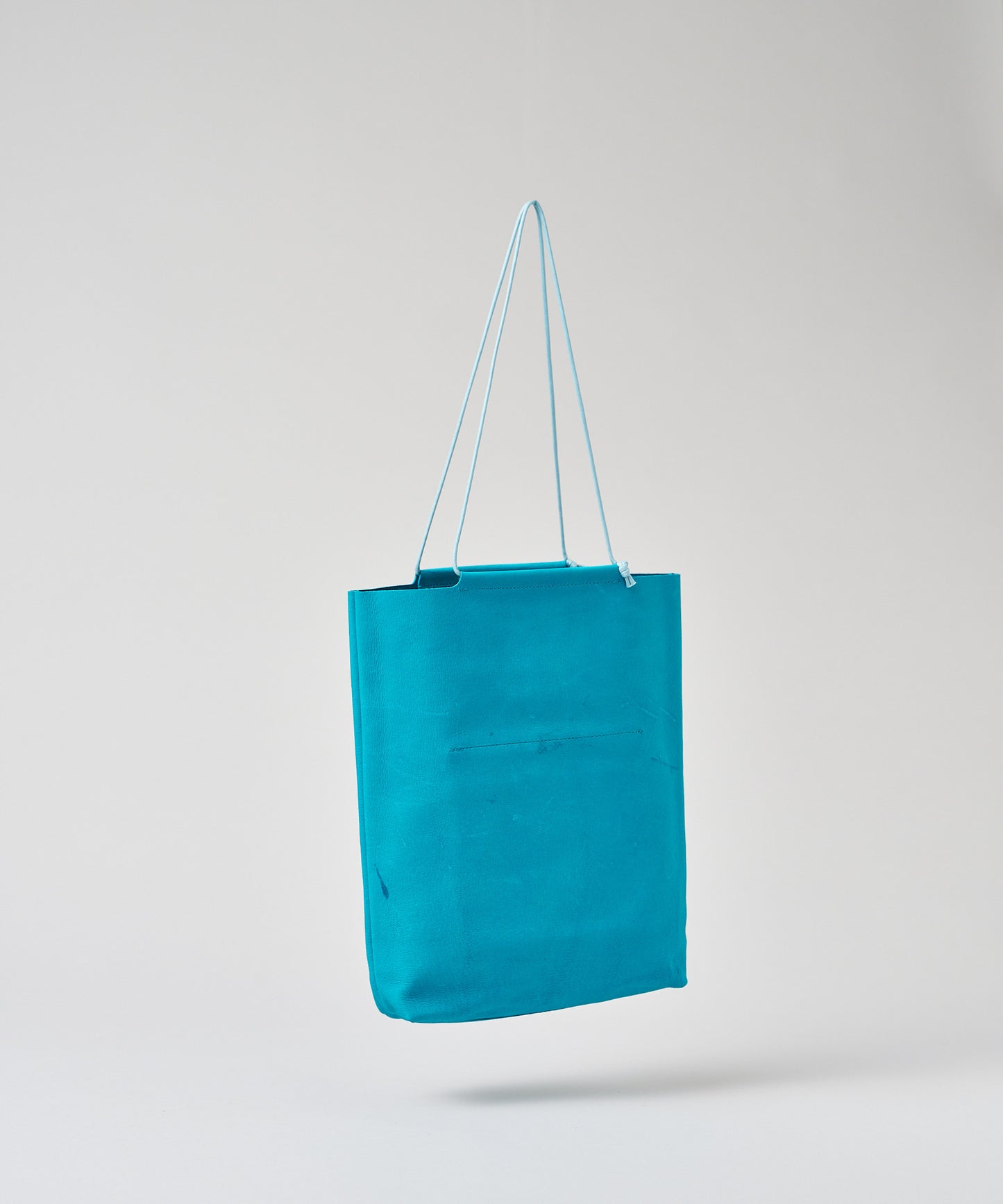 #30《SALE 40%》Mini tote bag (turquoise) / Pigskin "HALLIE"