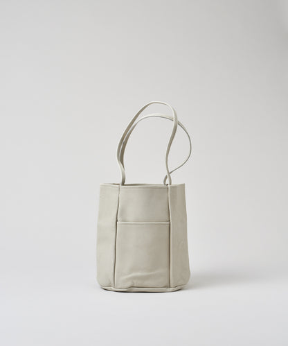 #30/ Bucket tote bag (oatmeal) / pigskin "HALLIE"