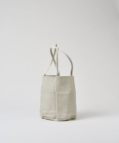#30/ Bucket tote bag (oatmeal) / pigskin "HALLIE"