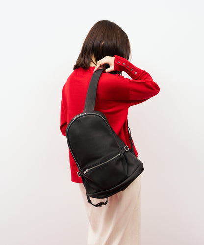 Mini daily backpack - Black / pigskin Hallie