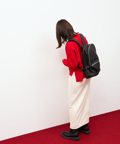 Mini daily backpack - Black / pigskin Hallie