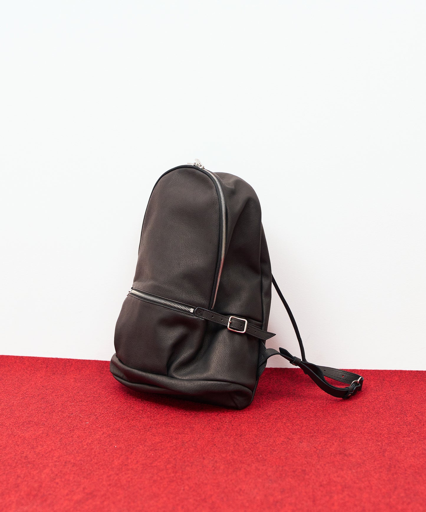 Mini daily backpack - Black / pigskin Hallie