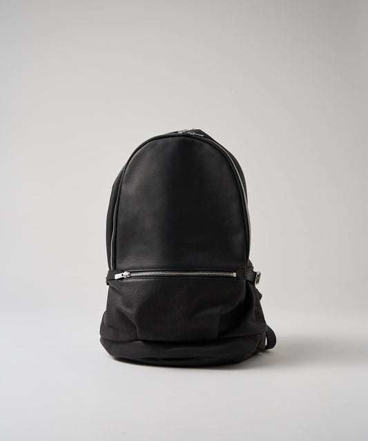 #30/ Mini Daily Backpack (black) / pigskin "HALLIE"