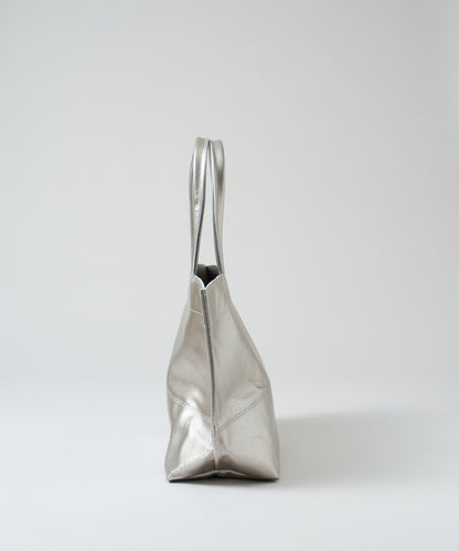 #36/宽版托特包M（银色）/猪皮“LUSTRA” 