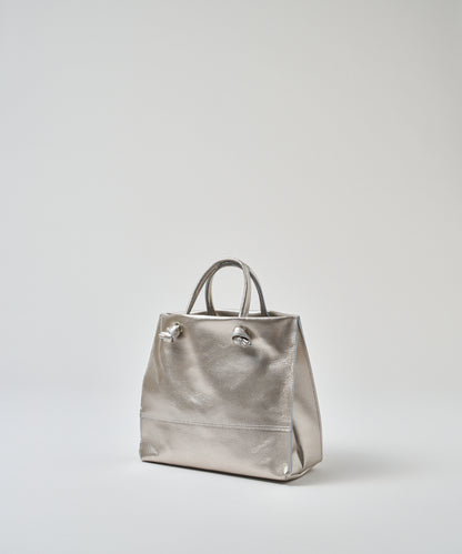 #36/迷你购物袋（银色）/猪皮“LUSTRA” 
