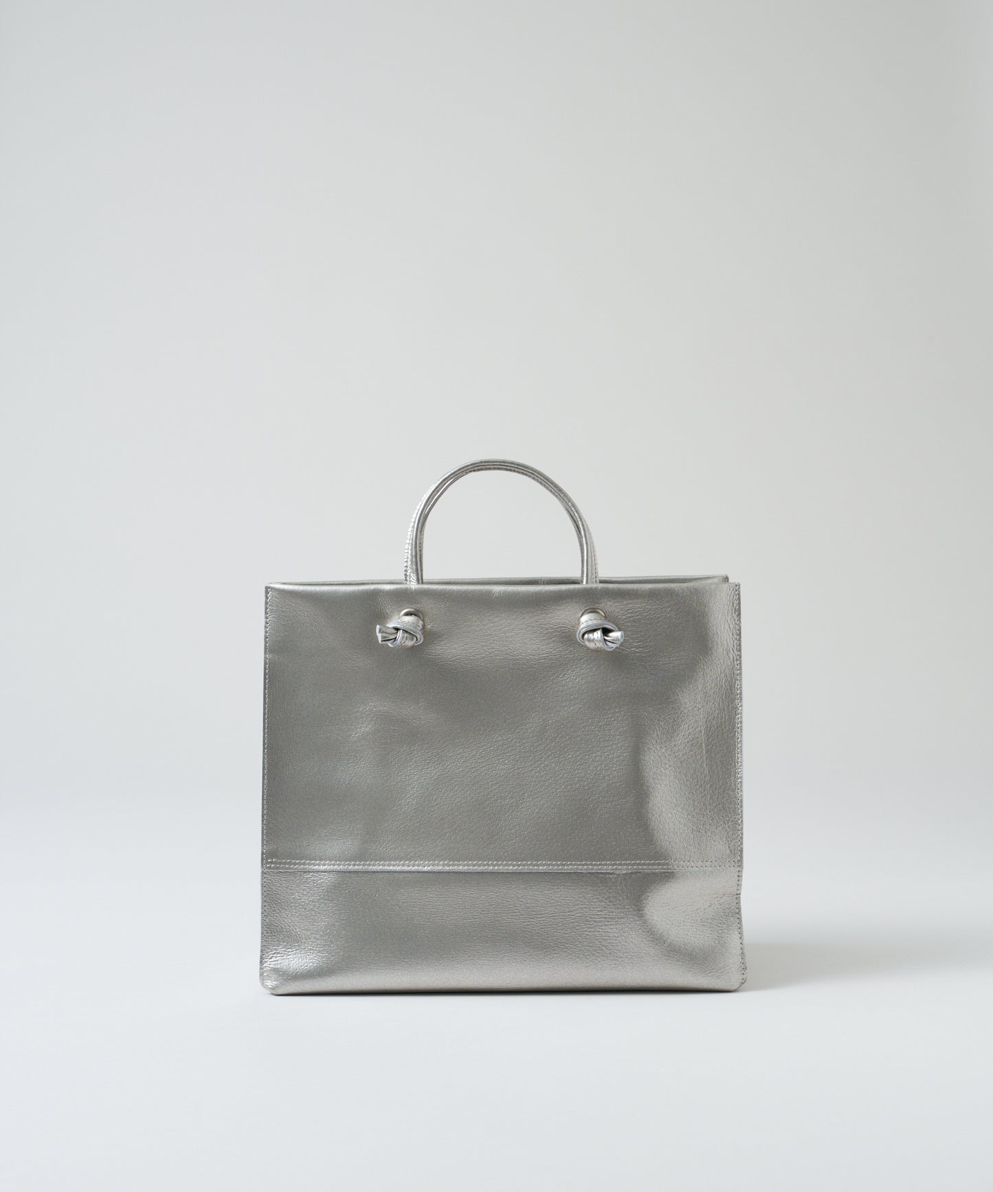 #36/ 日常购物袋 (银色) / 猪皮“LUSTRA” 