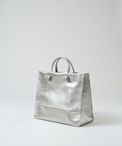 #36/ 日常购物袋 (银色) / 猪皮“LUSTRA” 