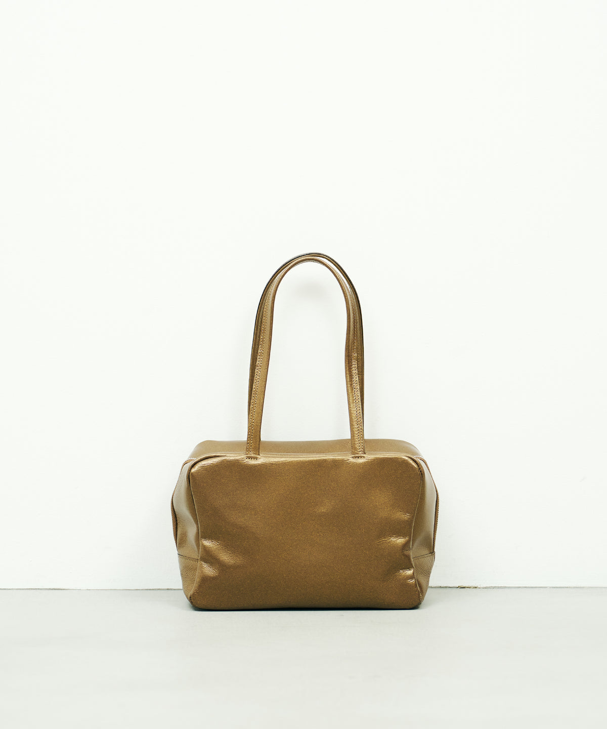 Square duffel XS - antique gold / pigskin Lustra