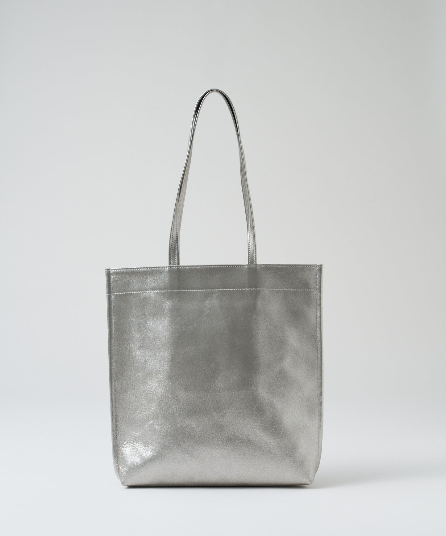 #36/ Document tote (silver) / pigskin "LUSTRA"