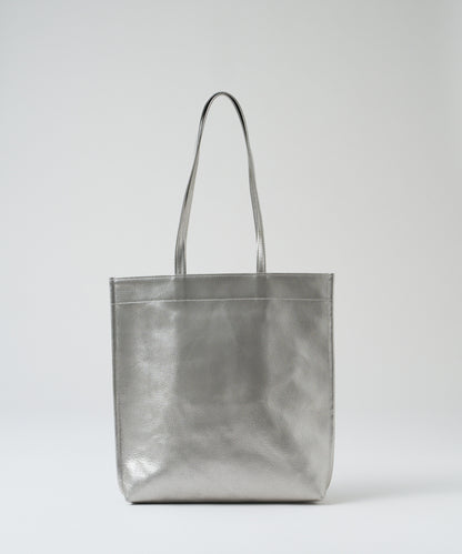 #36/ Document tote (silver) / pigskin "LUSTRA"