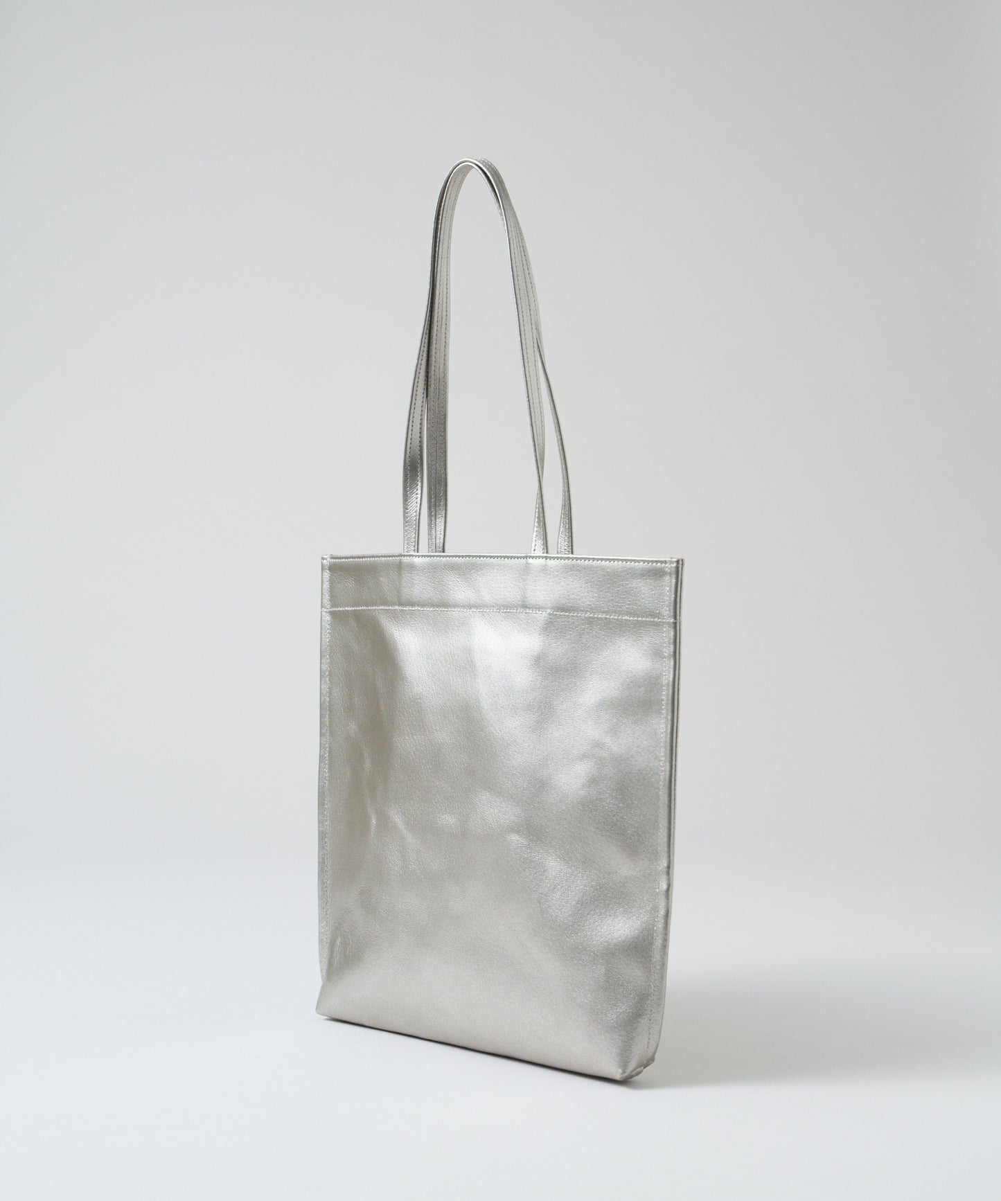 #36/ Document tote (silver) / pigskin "LUSTRA"