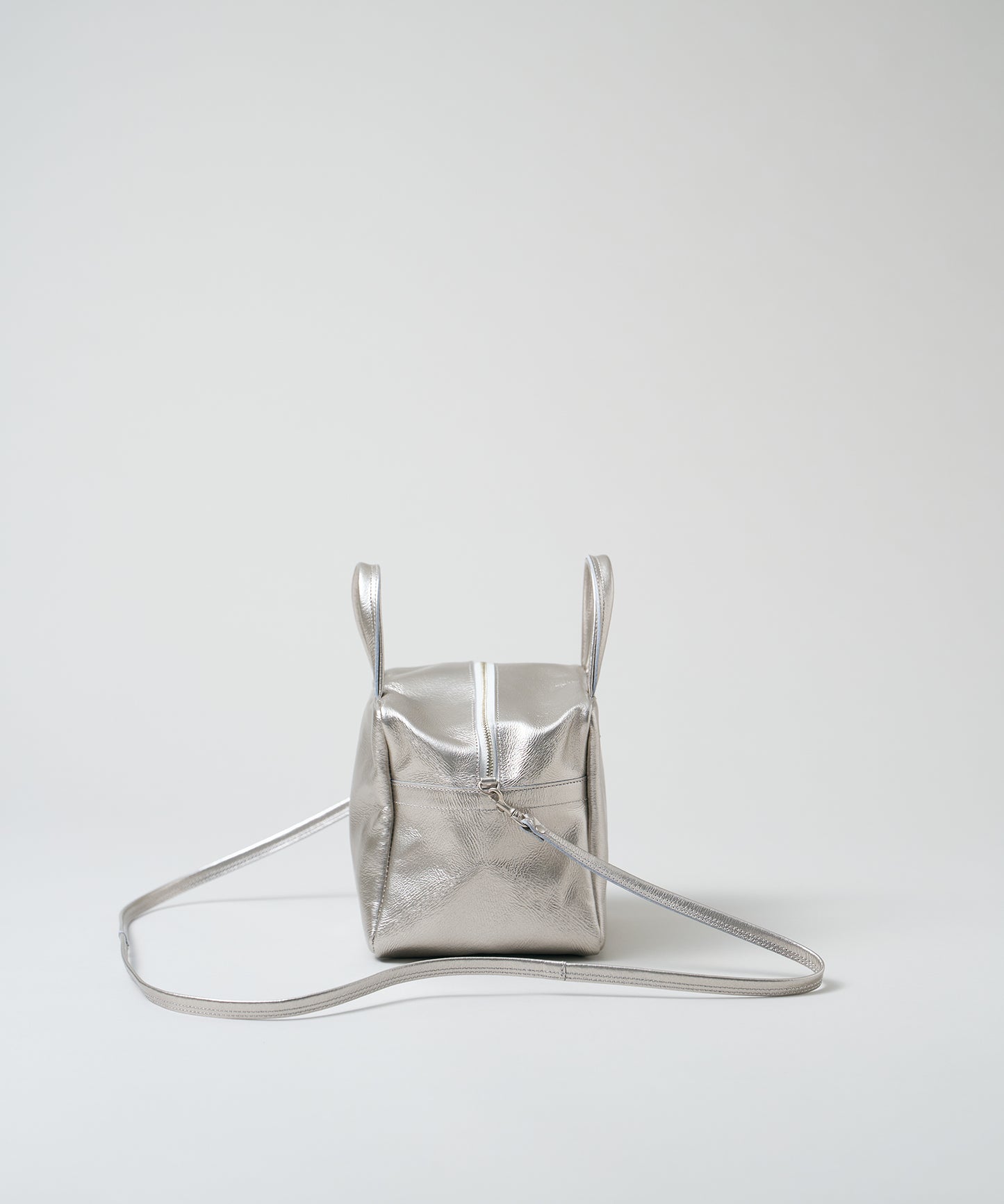 Cube pochette - Silver / pigskin Lustra