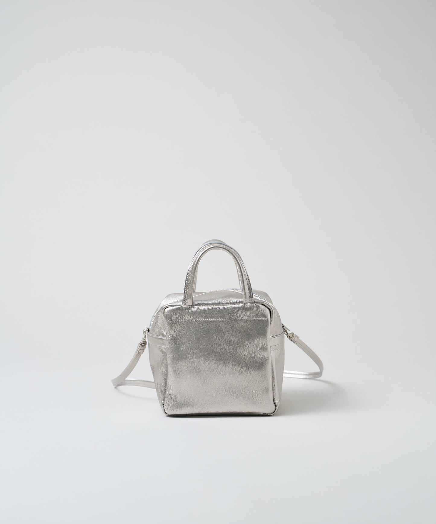 Cube pochette - Silver / pigskin Lustra