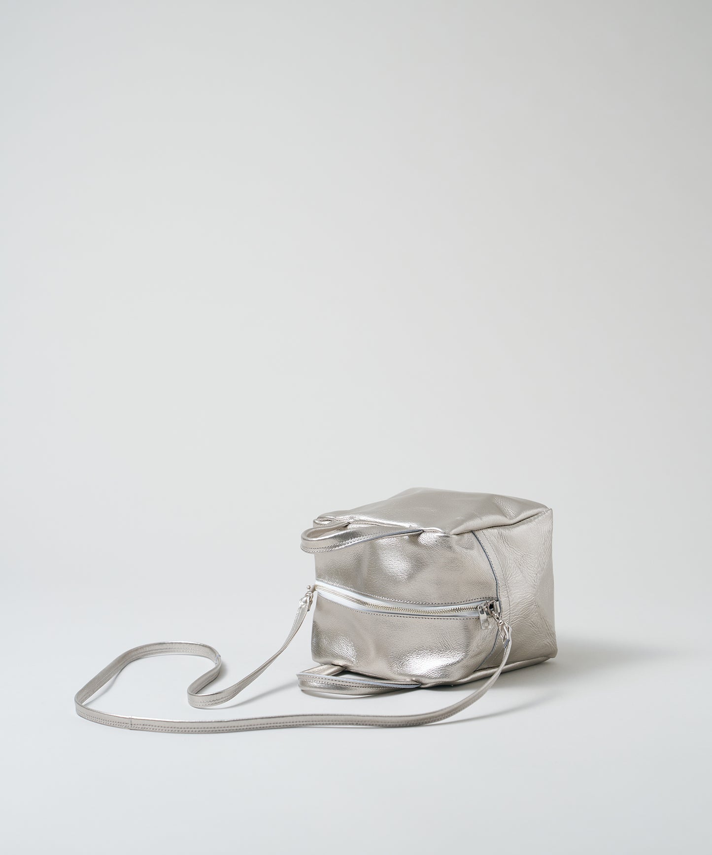 Cube pochette - Silver / pigskin Lustra