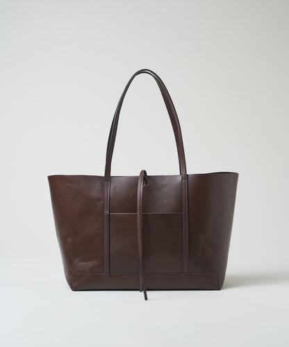 《Limited 5%》Trim Tote - Bitter brown / cowhide Aperto