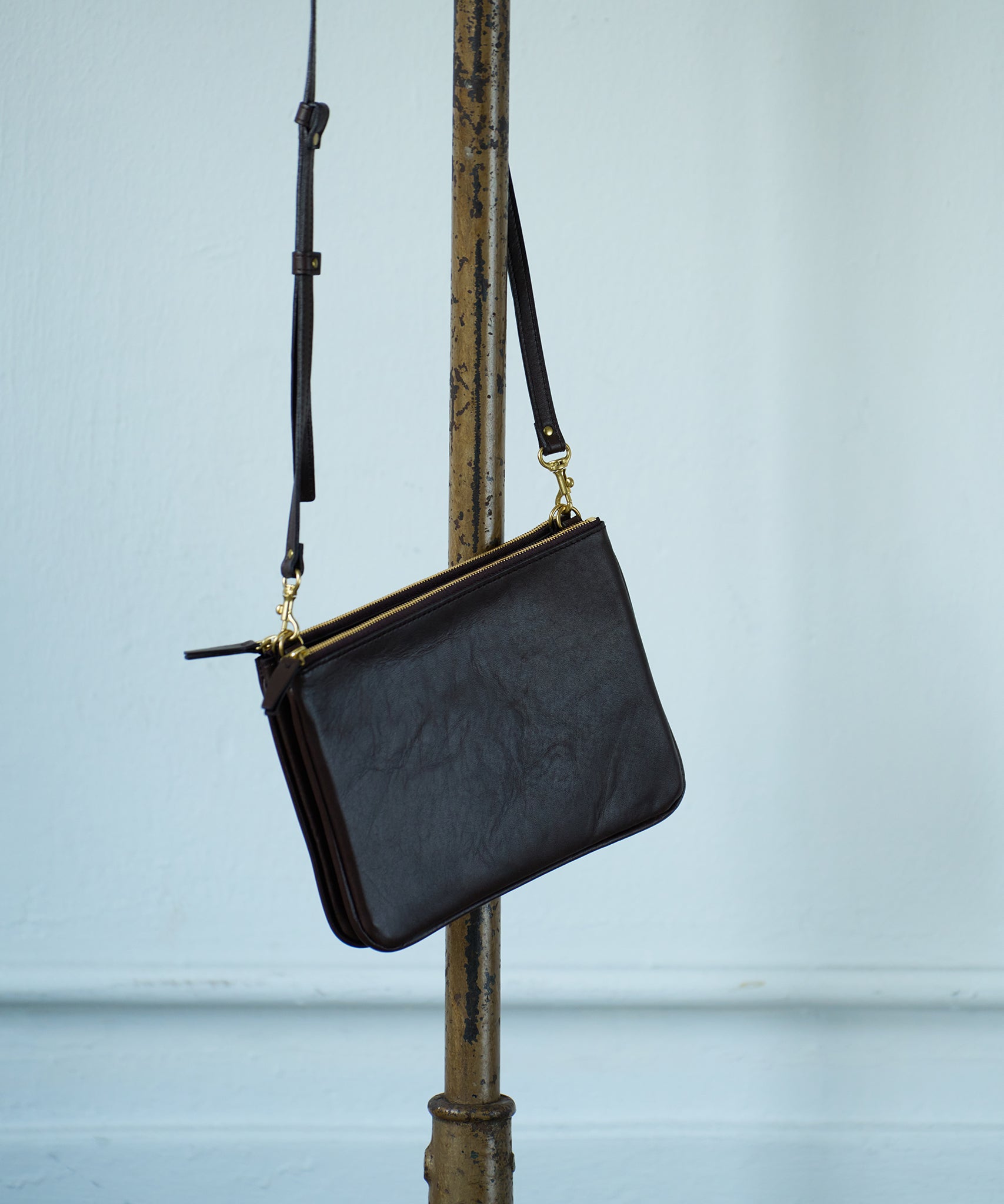 バッグ ReN REN / Tokyo 】Premium Cowhide Shoulder Bag - Sophisticated