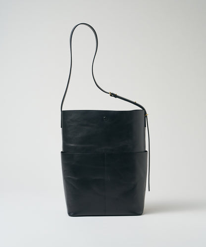 《Limited 5%》Sleek Path Cargo - Black / cowhide Aperto